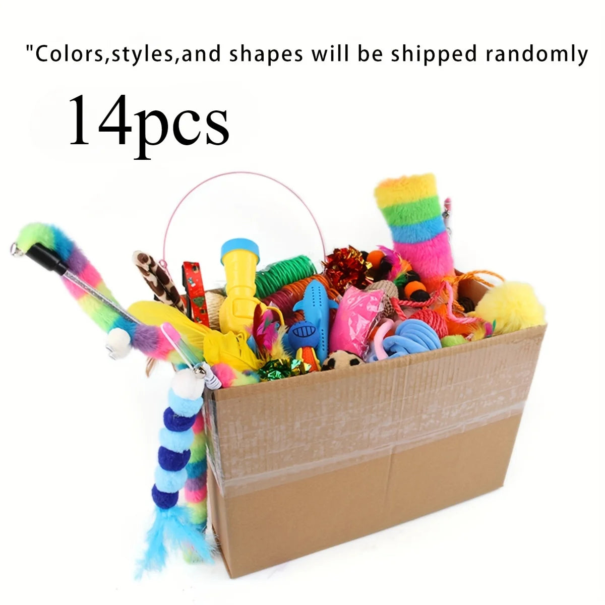 Cat Toy Variety Pack with Plush and Interactive Toys