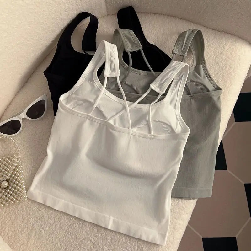 Hello Kitty Printed Tank Top – Cute Summer Cami with Built-In Padding