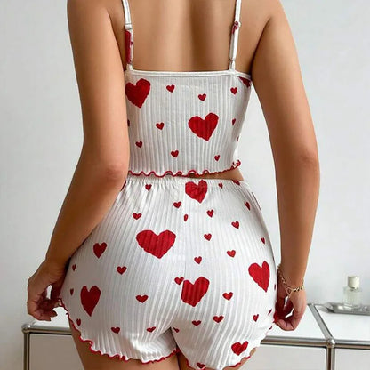 Women's Pajama Set 2 Piece Tank Top & Shorts Sleepwear