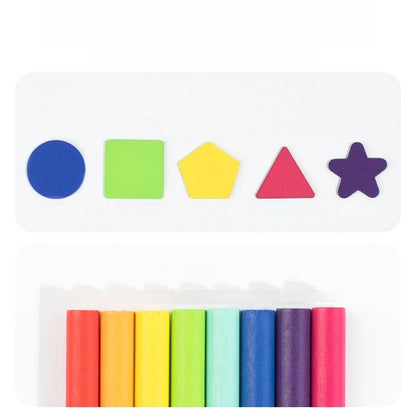 Wooden Color Sorting Toy – Shape Learning Game
