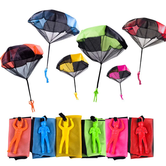 Toy Parachute with Mini Soldier Outdoor Throwing Game