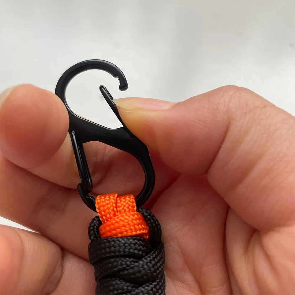 Paracord Keychain Woven Outdoor Wrist Lanyard Key Rope