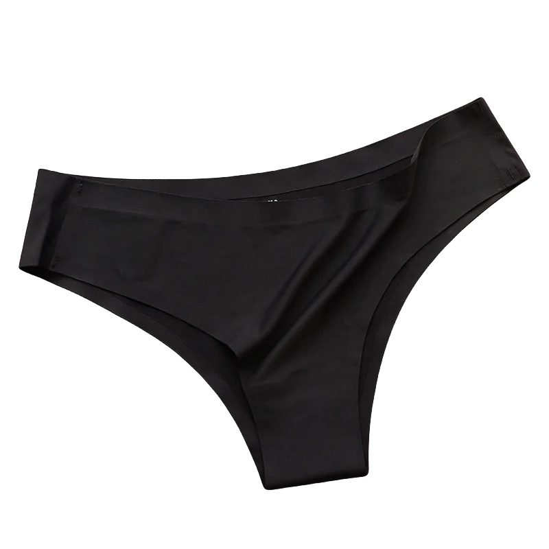 Seamless Brazilian Panties 4PCS Ice Silk Low Rise Briefs