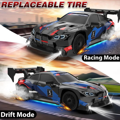 1:24 4WD RC Drift Racing Car with LED Lights – High Speed Remote Control Car