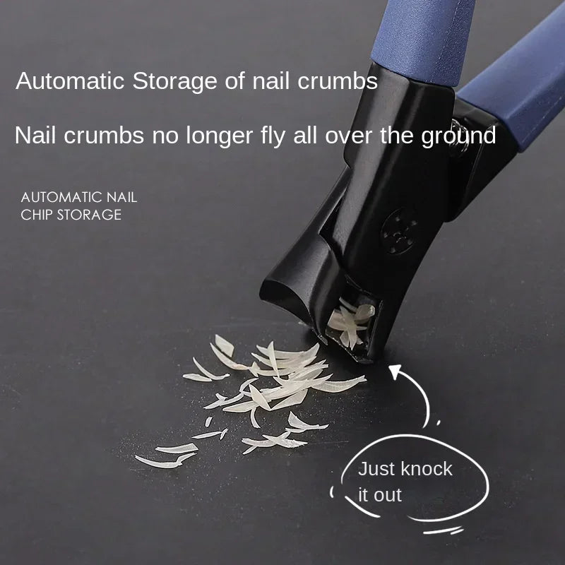 Anti Splash Nail Clippers for Thick Nails Stainless Steel