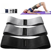 A simple resistance band set for lower-body workouts, squats, stretching, and home or gym training.