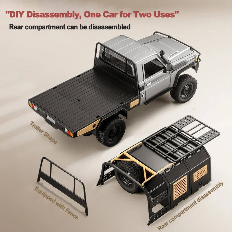 MN82S 4WD RC Crawler Pickup Truck 1:12 Scale Off-Road Car