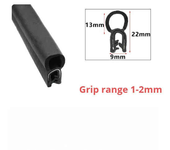 Car Door Edge Guard Rubber Sealing Strip – U-Type EPDM Trim