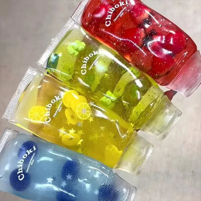 Fruit Filled Maltose Squishy Fidget Toy Slow Rising Squeeze Toy