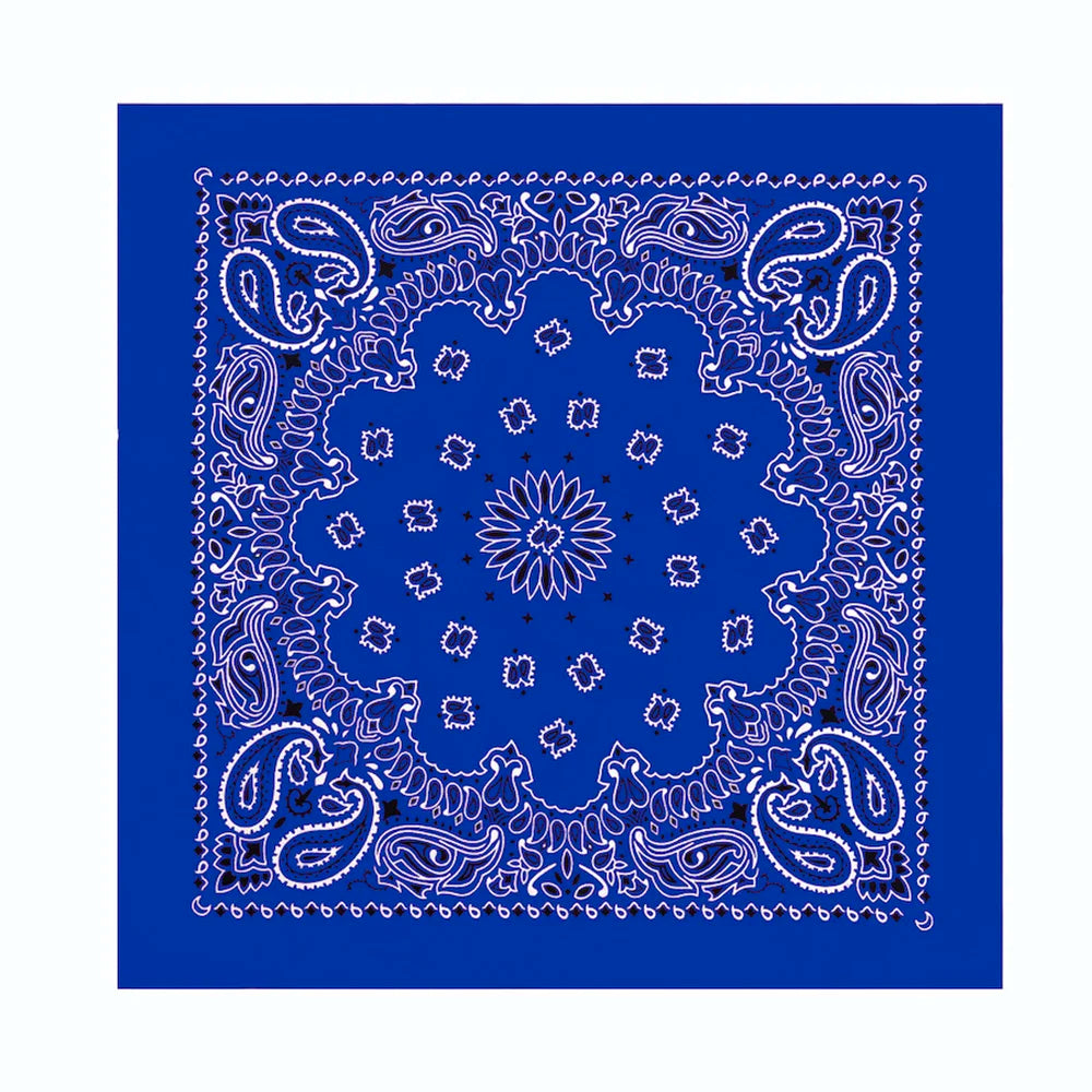 Oversized Paisley Bandana 70cm Cotton Hip Hop Head Scarf