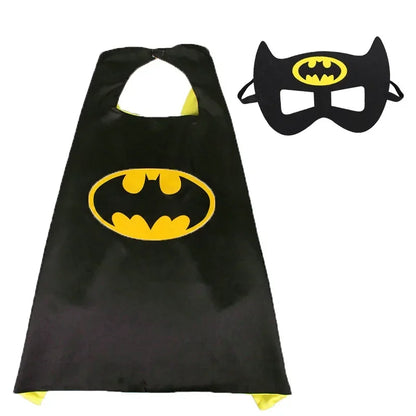 Superhero Masquerade Mask Cape & Eye Mask Cosplay Set