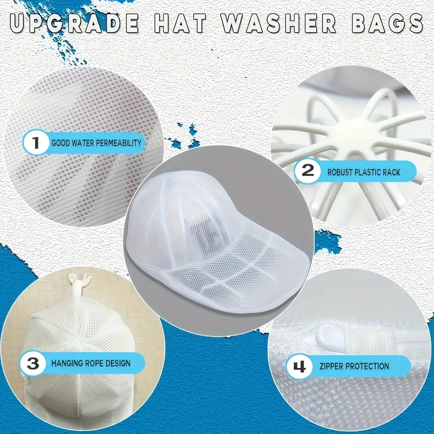 Hat Cleaning Cage for Washing Machine Baseball Cap Washer