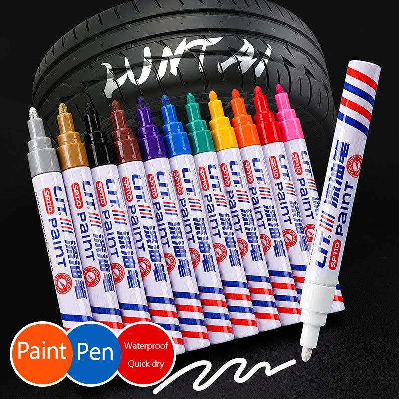 A convenient touch-up tool for minor paint marks, scratches, and surface blemishes on vehicles.