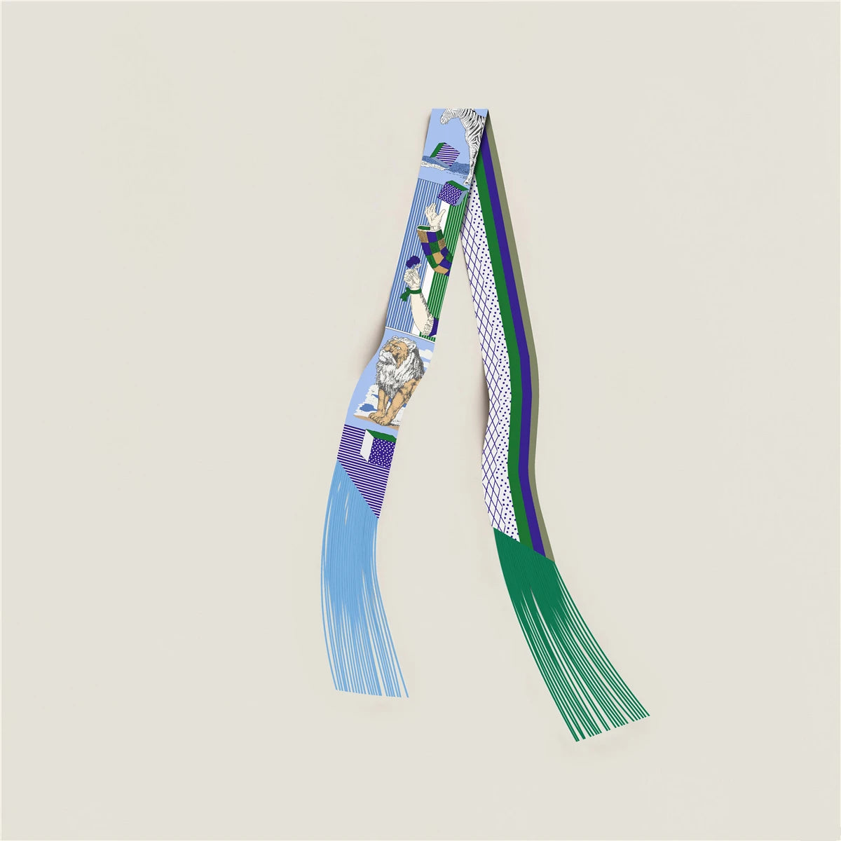Tassel Scarf Fashion Design Women Scarf Brand Silk Scarf Hair Headband Foulard Skinny Bag Scarves Neckerchief Handbag Decoration