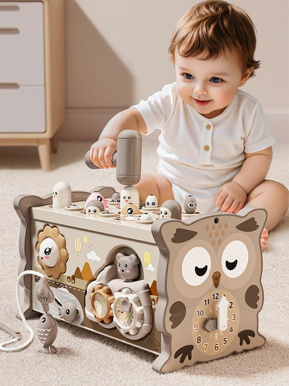 Montessori Activity Cube – Sensory Busy Board & Educational Toy for Toddlers