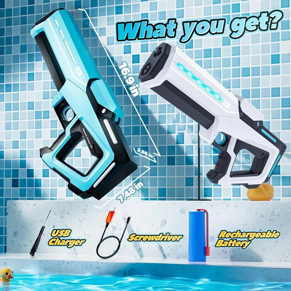 Rechargeable Electric Water Gun Powerful Automatic Water Blaster