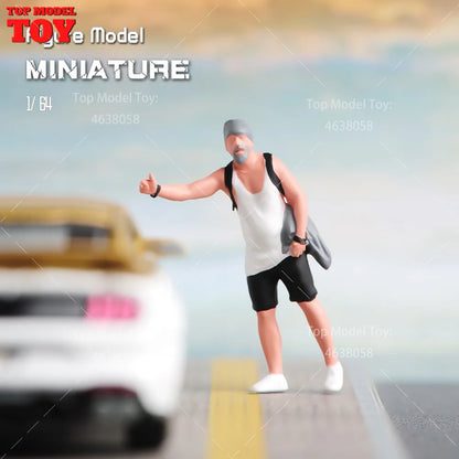 1/64 Miniature Figures Model Car Accessories Scene People Set