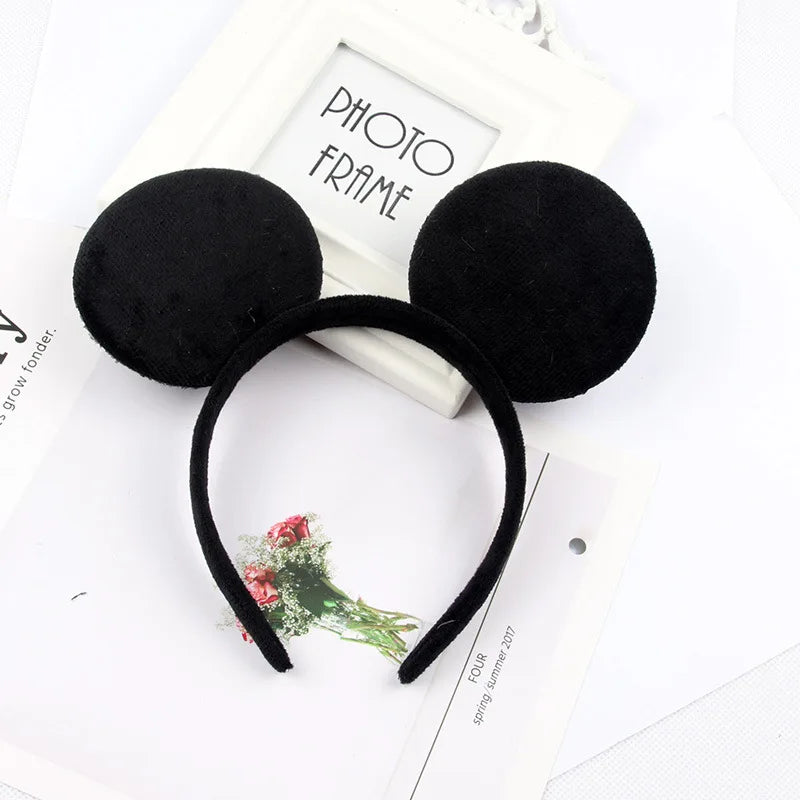 Mouse Ears Headband with Sequin Bow for Parties & Cosplay