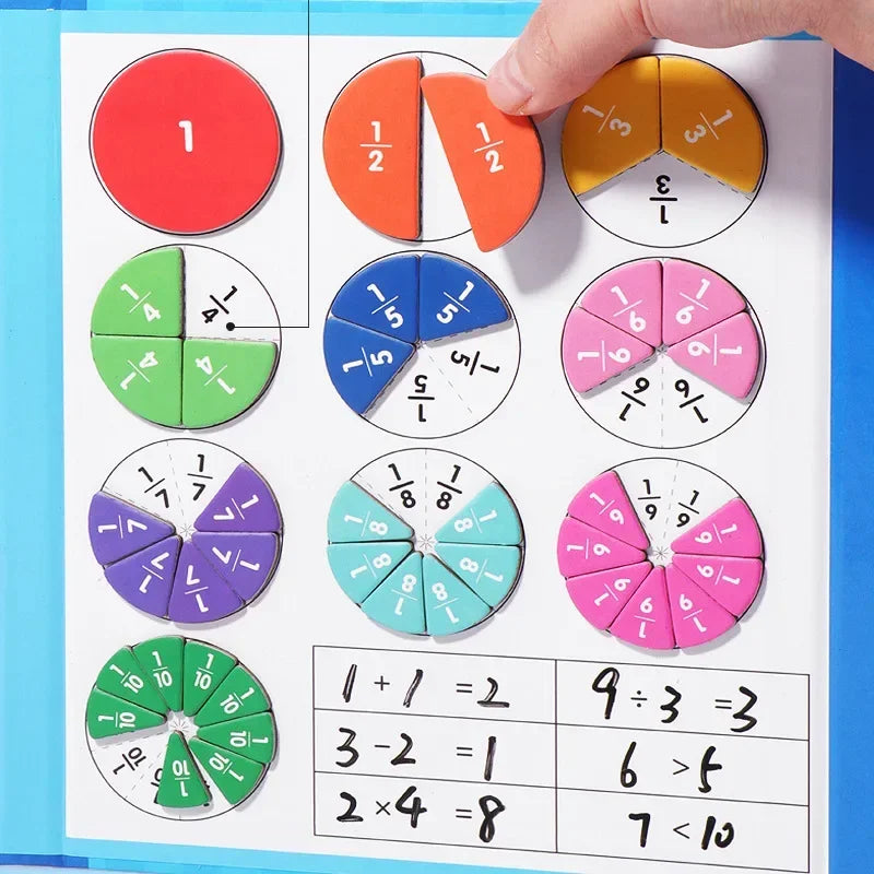 Magnetic Fraction Learning Book for Kids