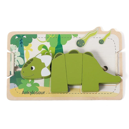 Wooden Animal Threading Toy for Toddlers
