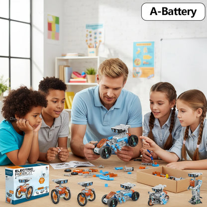 12-in-1 STEM Robot Building Kit – DIY Robotics & Engineering Set