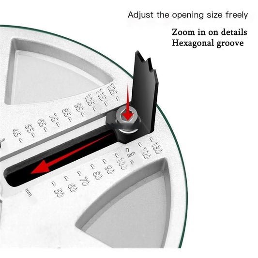 Adjustable Hole Saw – Woodworking Circle Cutter 45-130mm