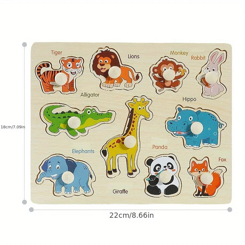 Montessori Shape Matching Puzzle Board Geometry Learning Toy