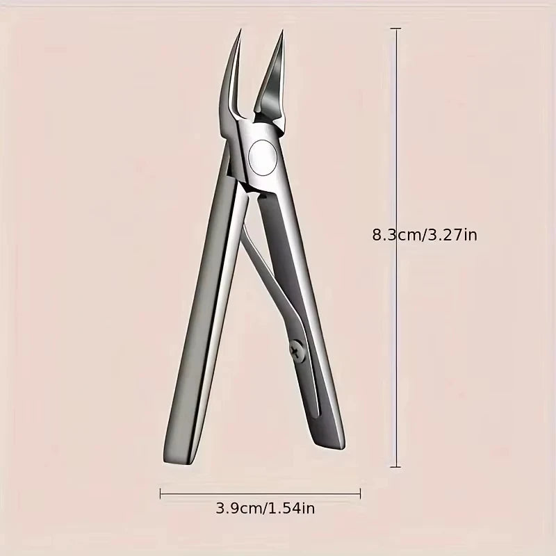 Anti Splash Nail Clippers for Thick Nails Stainless Steel