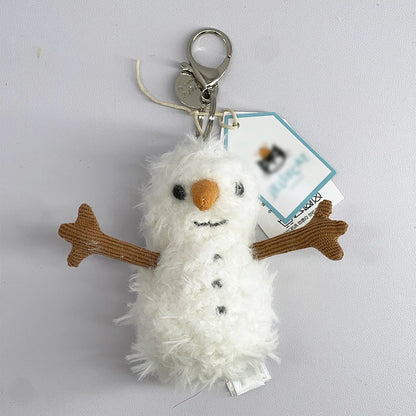 Cute Plush Keychain Soft Animal Bag Charm Pendant