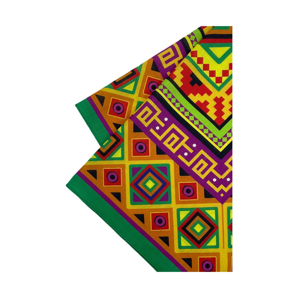 Cotton Bandana Scarf Skull Paisley Hip Hop Headband