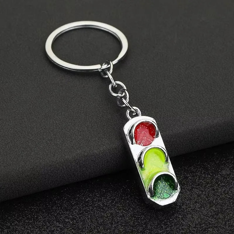 Stainless Steel Car Keychain – Brake Disc Turbo Gear Keyring for Men