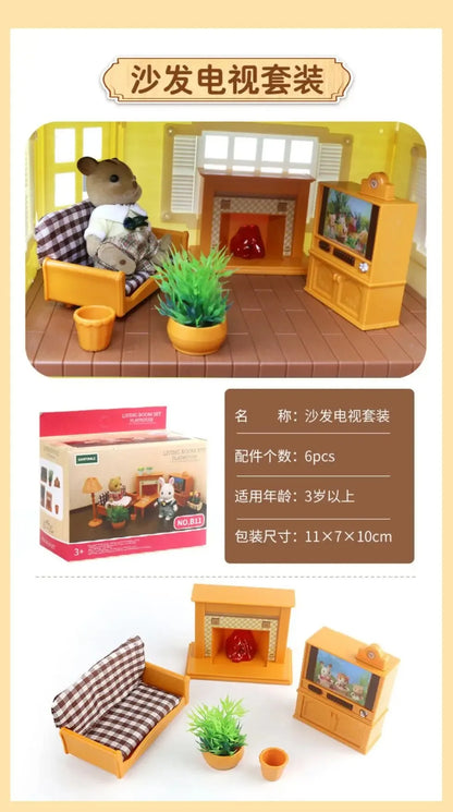 Dollhouse Miniature Kitchen Set 1:12 Cooking Accessories