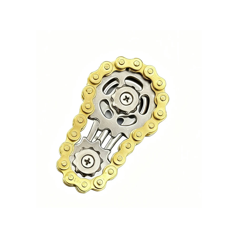 Metal Fidget Spinner – Gear & Bike Chain Fingertip Spinner