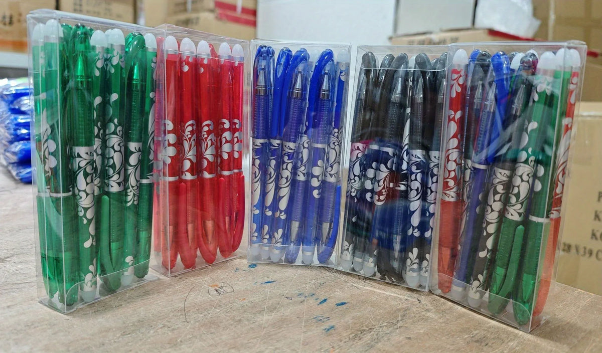 Multicolor Erasable Gel Pens – 0.5mm Smooth Writing Pens