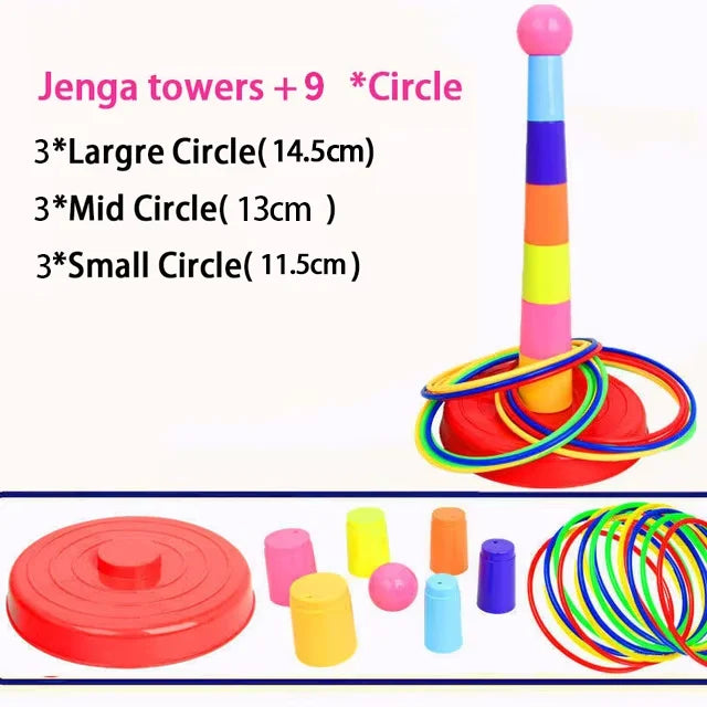 A fun two-in-one activity for indoor play, outdoor games, and family interaction.