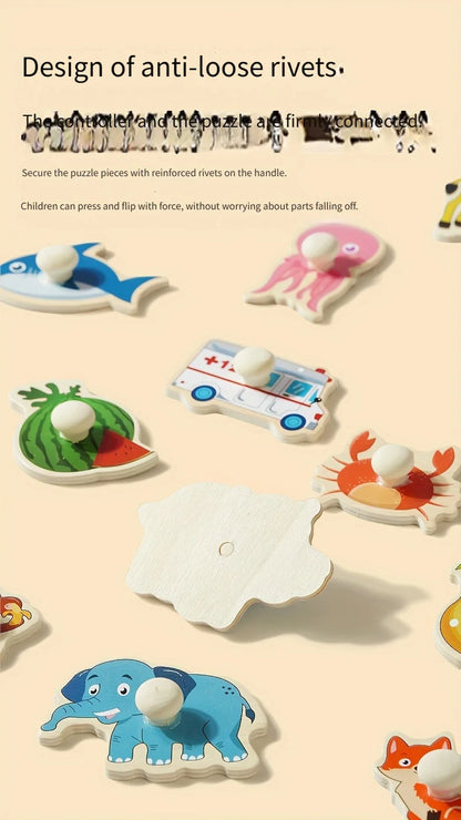 Montessori Shape Matching Puzzle Board Geometry Learning Toy