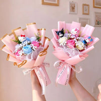 Hello Kitty Kulomi Melody With Artificial Flower Creative Bouquet