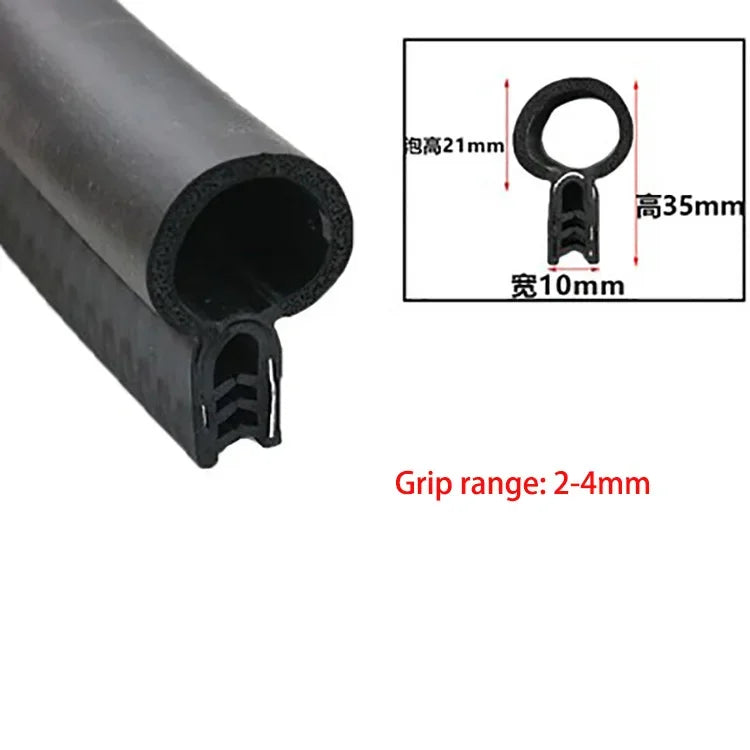 Car Door Edge Guard Rubber Sealing Strip – U-Type EPDM Trim