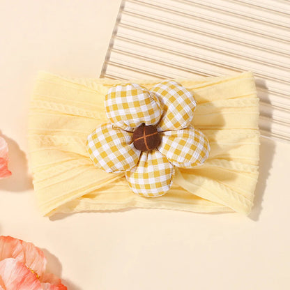 Baby Flower Headband Soft Nylon Newborn Hairband