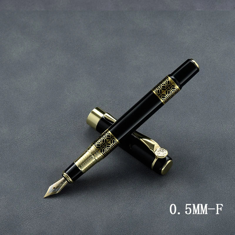 Metal Fountain Pen with Replaceable Ink Cartridges