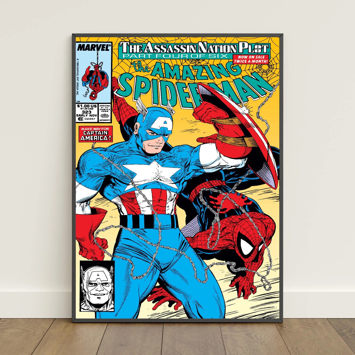 Spider-Man Comic Book Poster Peter Parker Canvas Print