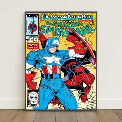 Spider-Man Comic Book Poster Peter Parker Canvas Print