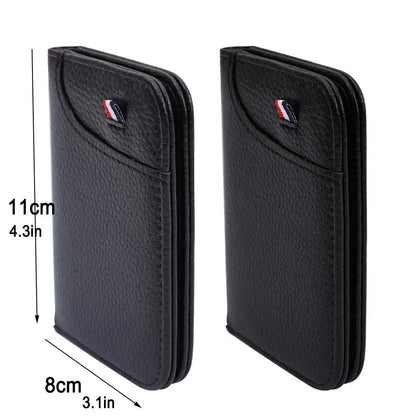 Slim Card Wallet PU Leather Mini Credit Card Holder