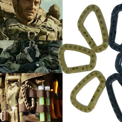 Tactical Carabiner Clip D Ring Backpack Utility Hook