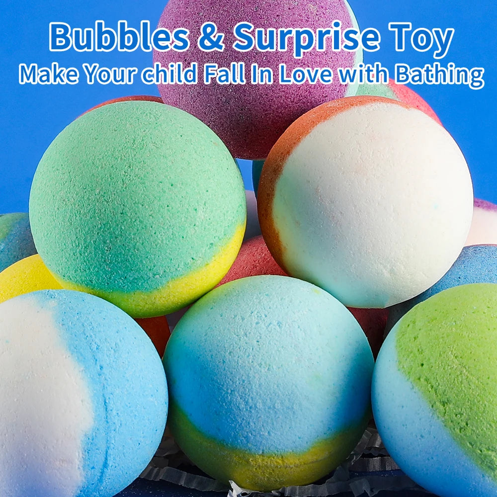 Kids Bath Bomb Gift Set 15 Pack with Surprise Toys