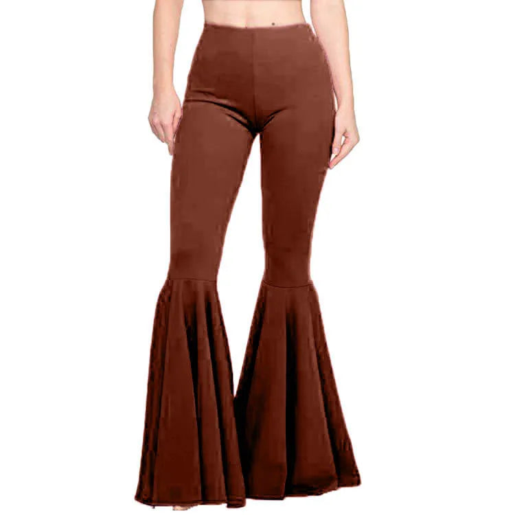 High Waisted Wide Leg Pants for Women Stretch Bell Bottom Trousers