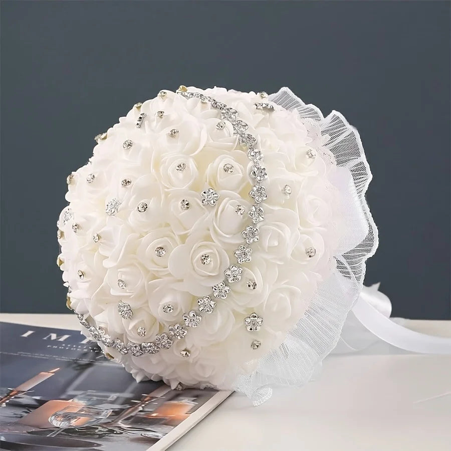 Artificial Wedding Bouquet – Romantic Bridal Flower Arrangement