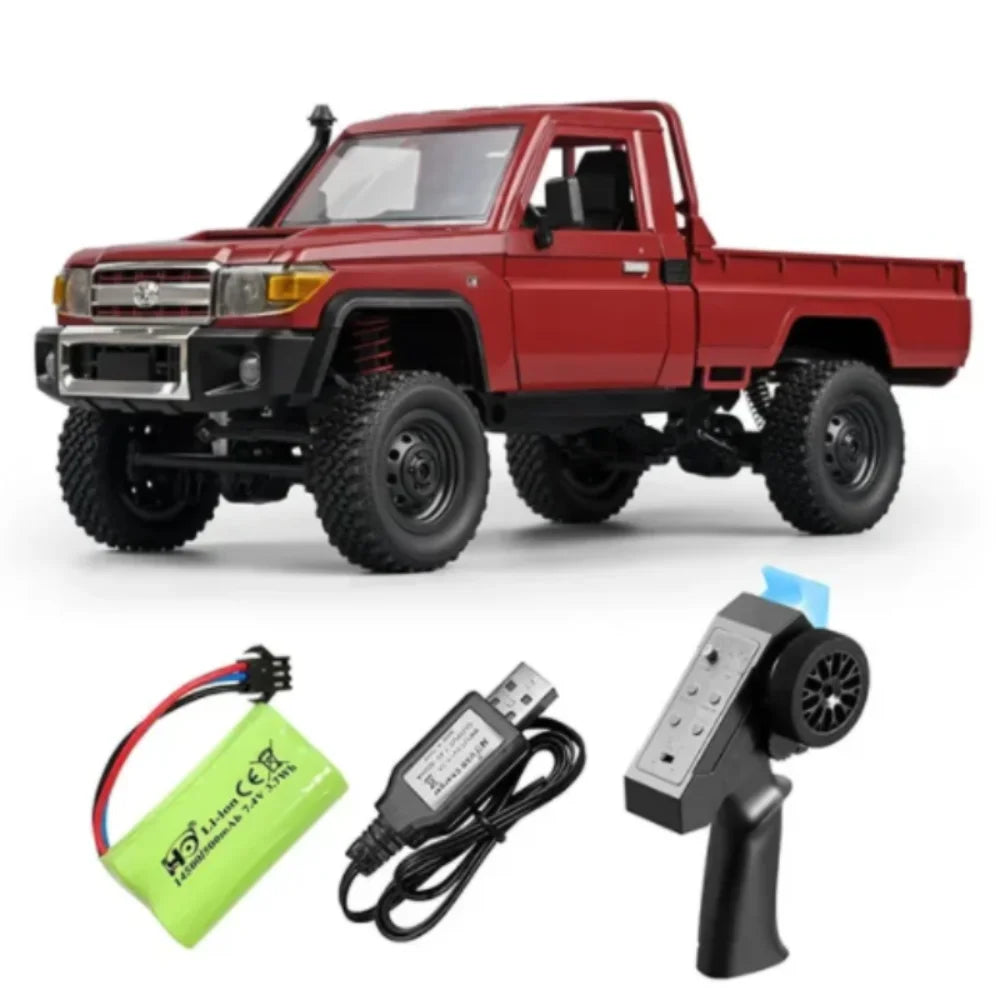 MN82 4WD RC Off-Road Pickup Truck with LED Lights 1:12 Scale