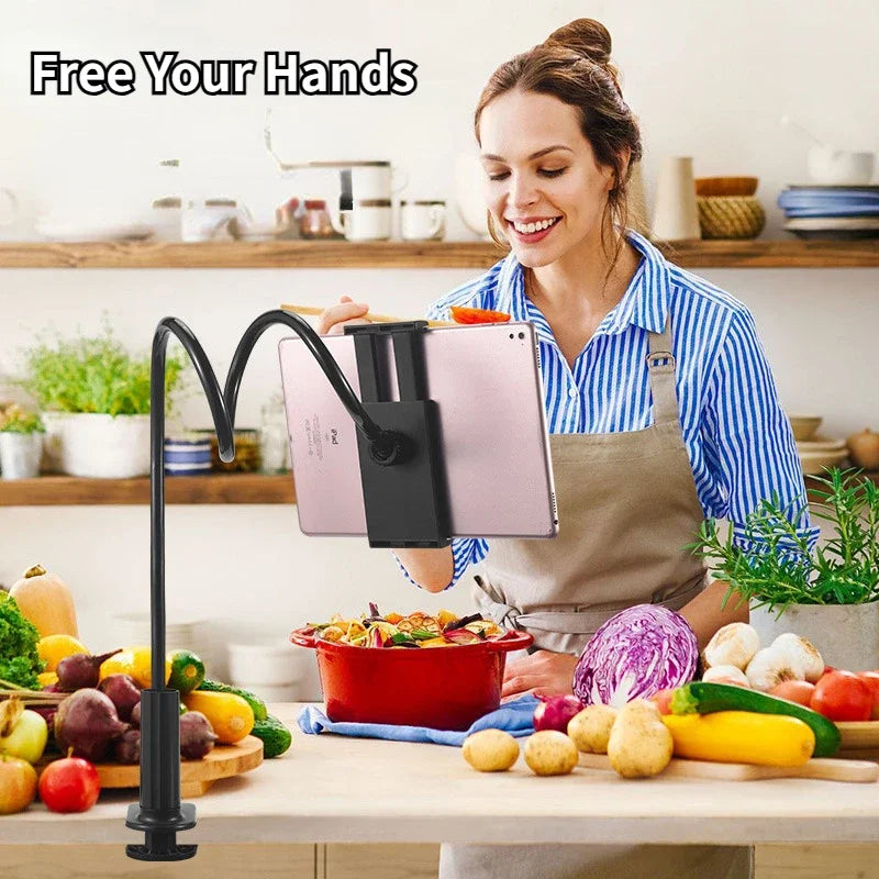 Adjustable Mobile Phone & Tablet Stand – Flexible Bedside & Desktop Holder