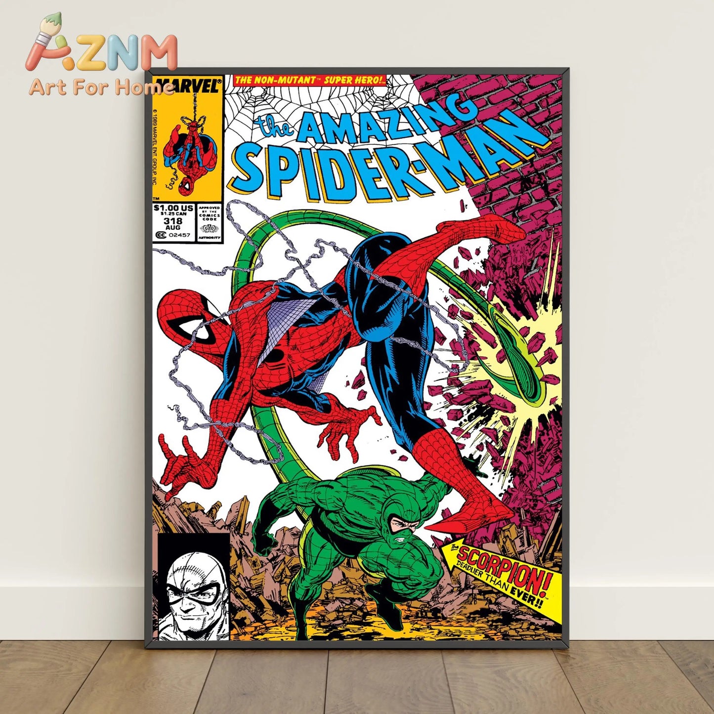 Spider-Man Comic Book Poster Peter Parker Canvas Print